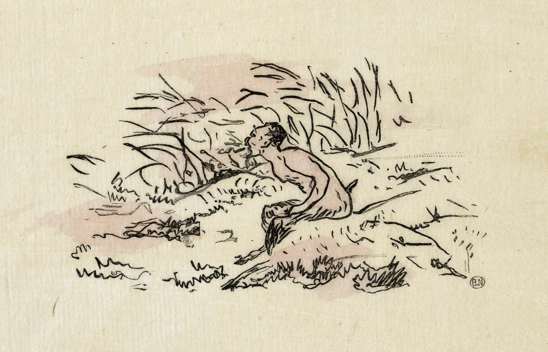 Фронтиспис к «Послеполуденного дня фавна» по рисунку Эдуарда Мане