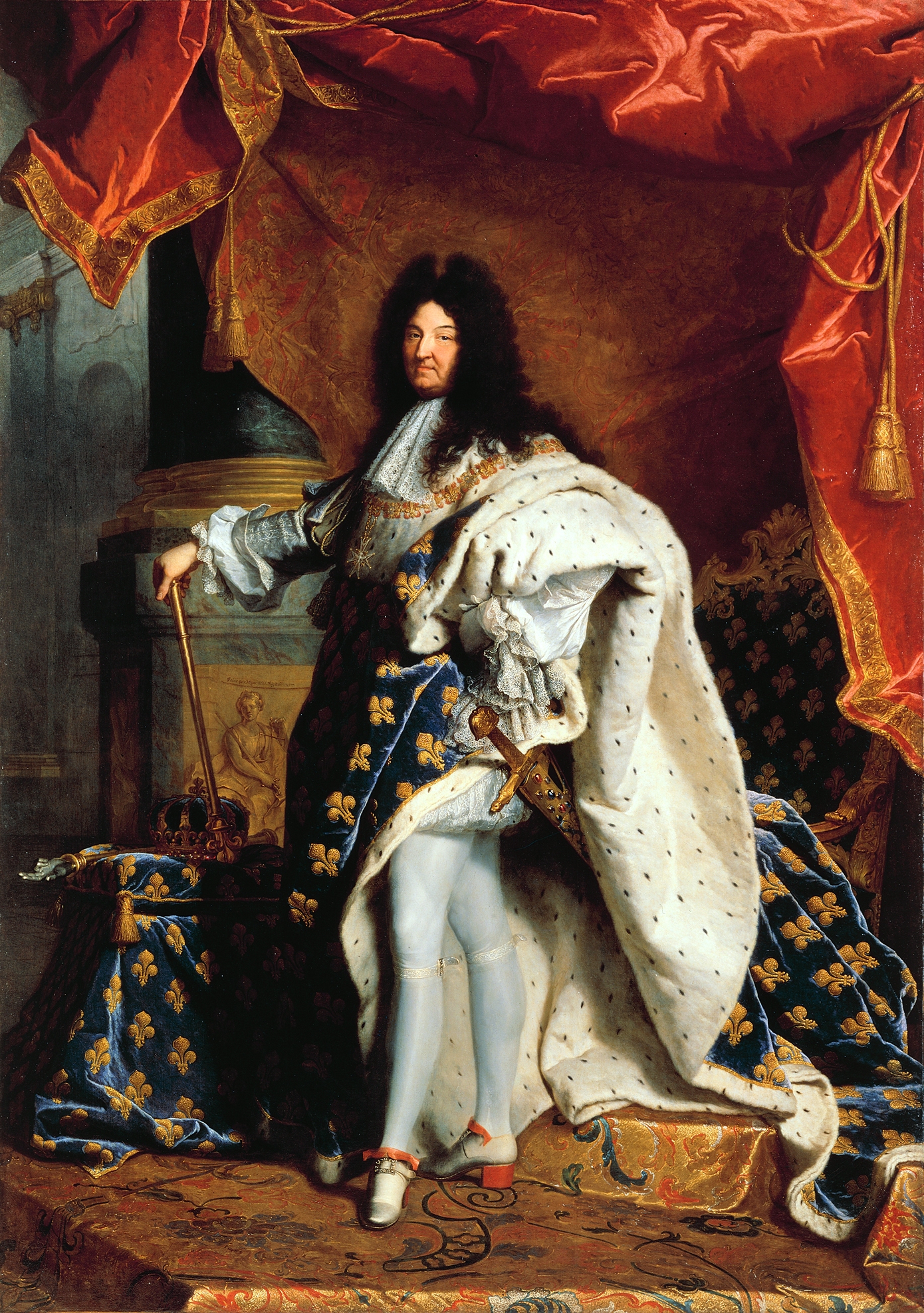 Людовик XIV де Бурбон, получивший при рождении имя Луи-Дьедонне, также известный как «король-солнце» — король Франции и Наварры