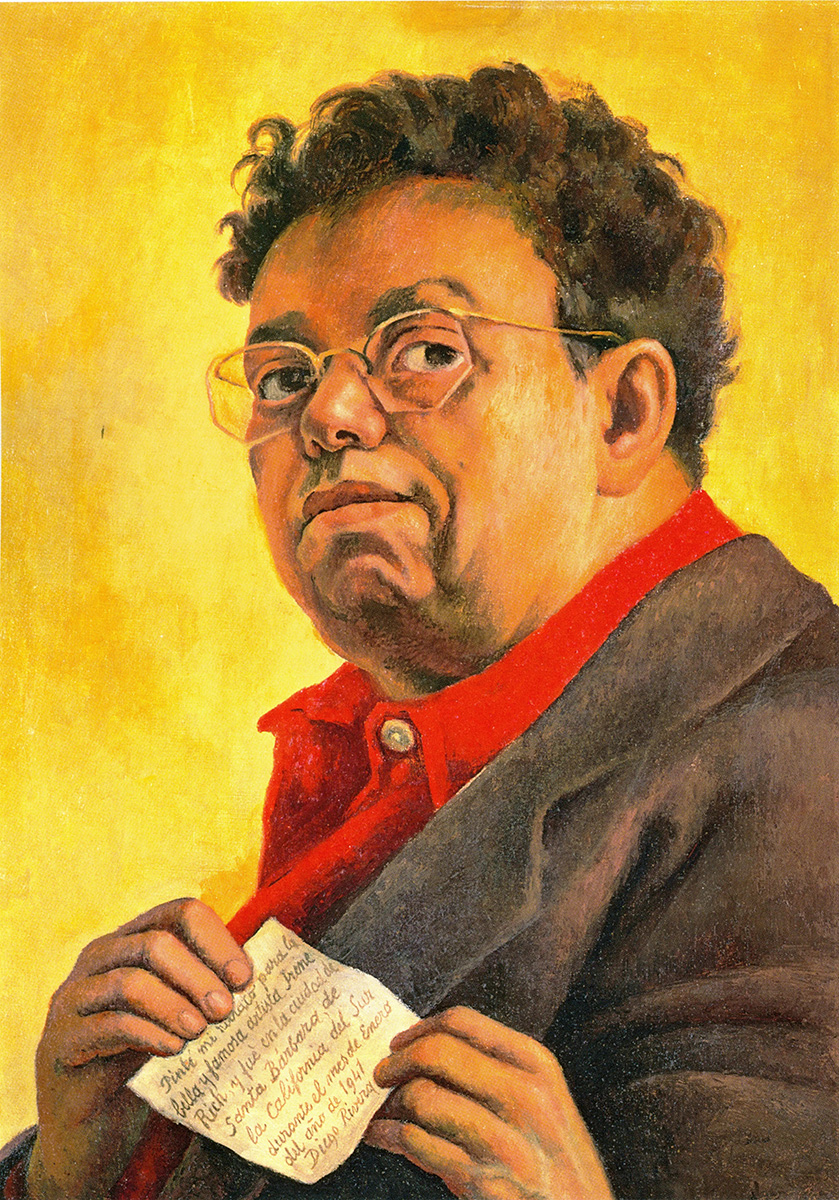 Диего Ривера. Автопортрет, посвященный Ирене Рич, 1941