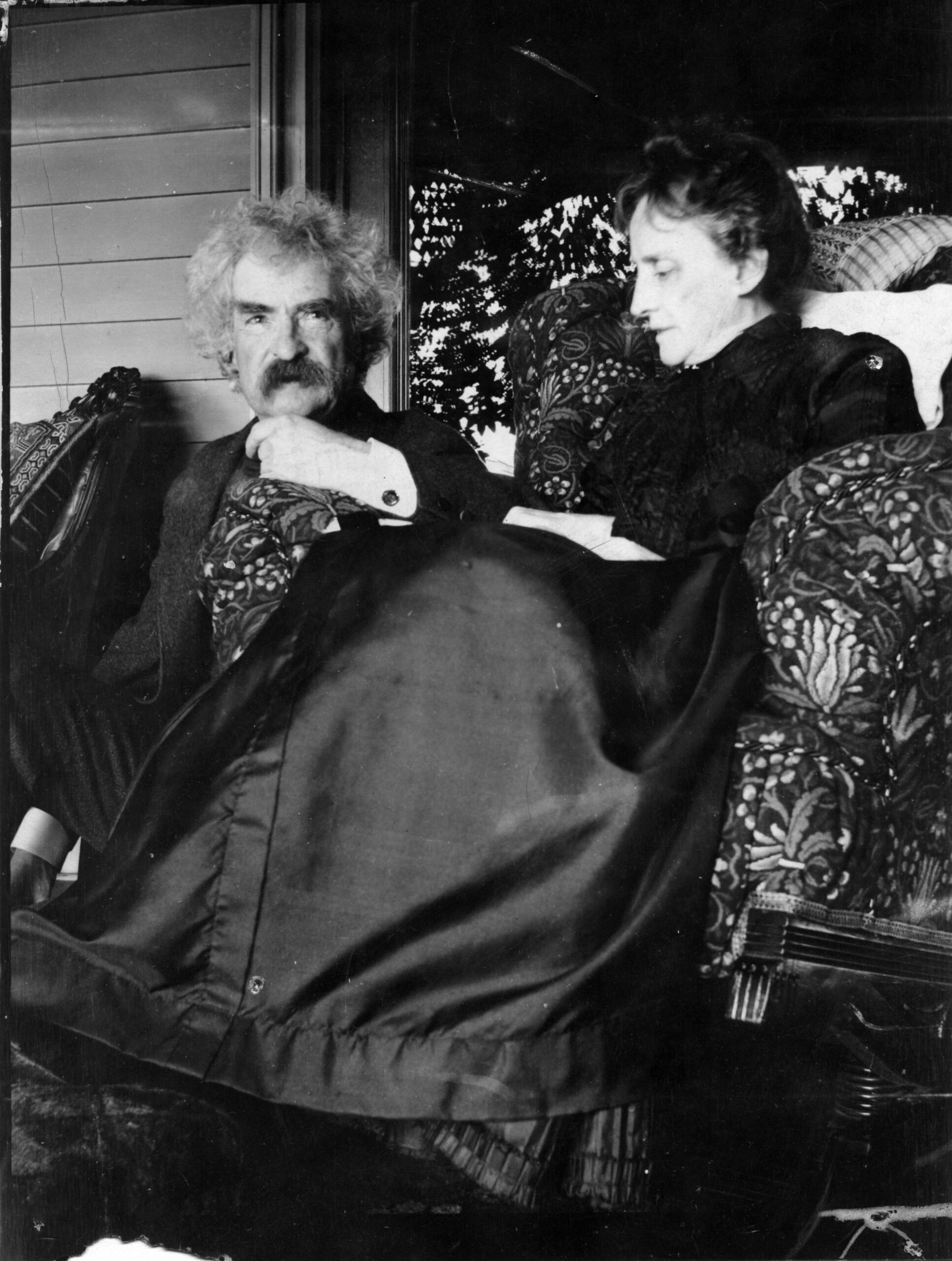 Сэмюэл и Оливия Клеменс, 1903 год, за год до смерти Оливии. Дом и музей Марка Твена, Хартфорд, Коннектикут