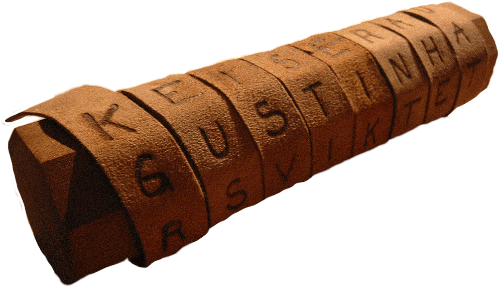 Скитала — це інструмент, що використовується для виконання шифрування транспозицією, який складається з циліндра, обмотаного смужкою пергаменту, на якій написано повідомлення. Кажуть, що стародавні греки, а зокрема спартанці, використовували цей шифр для спілкування під час військових кампаній. Одержувач використовує стрижень такого ж діаметра, на який намотаний пергамент, щоб прочитати повідомлення